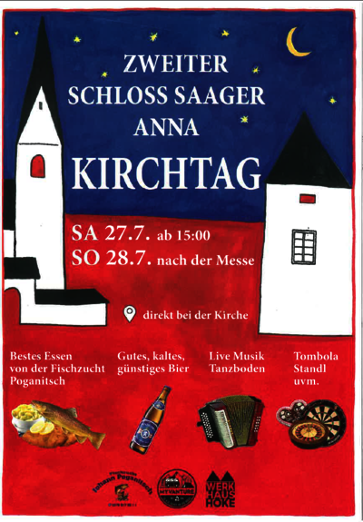 Einladung zum Anna Kirchtag Schloss Saager